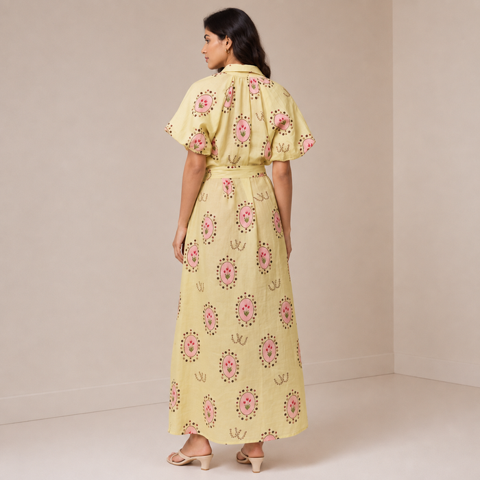 Antonia Maxi Dress - Yellow