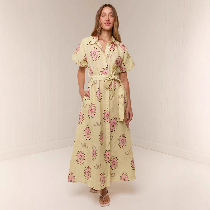 Antonia Maxi Dress - Yellow