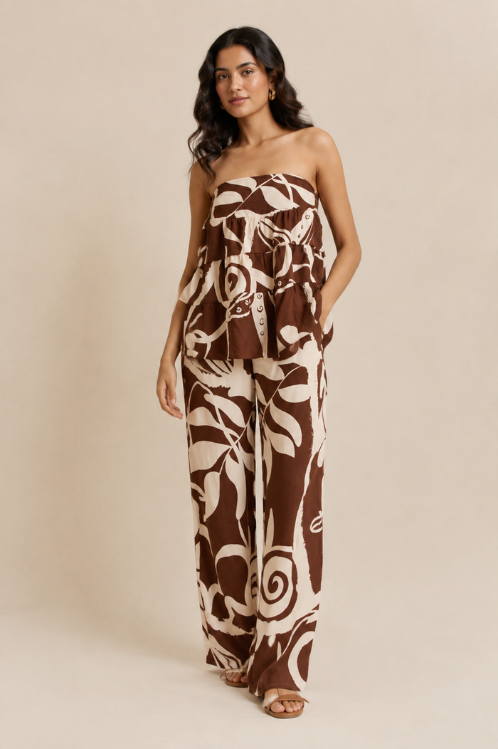 Aria Co ord Set - Brown