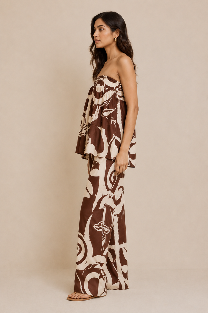 Aria Co ord Set - Brown