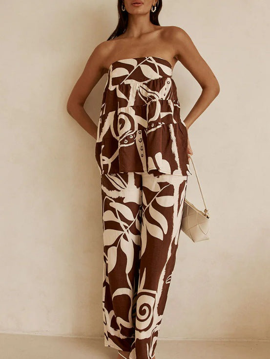 Aria Co ord Set - Brown