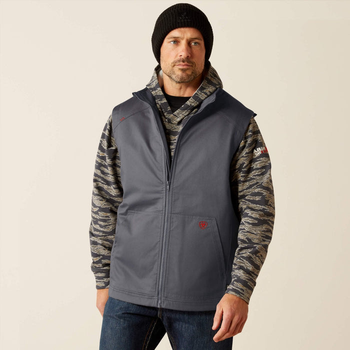 Ariat Men's FR Basic Insulated Safety Vest Vests Ariat Charcoal Grey 2XL Reg
