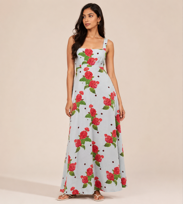 Arla Maxi Dress - Blue