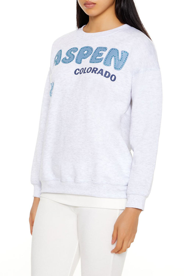 Aspen Colorado Rhinestone Pullover