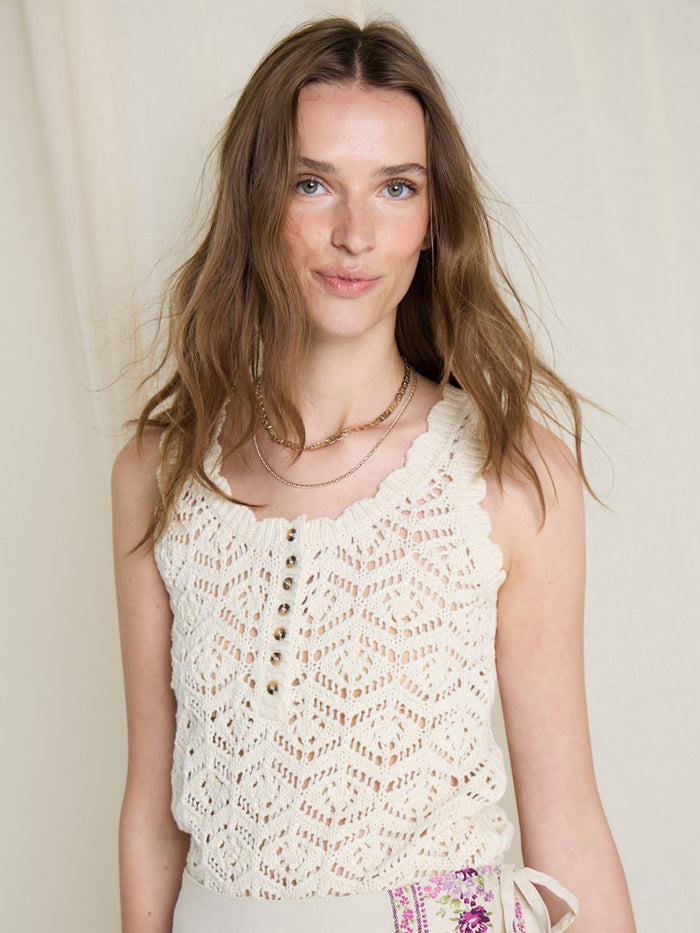 Atelier Reve Irestella Sleeveless Top Oyster