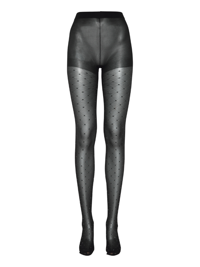 B Young Bavilsa Glitter Tights Black Mix