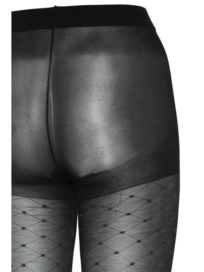 B Young Bavilsa Glitter Tights Black Mix