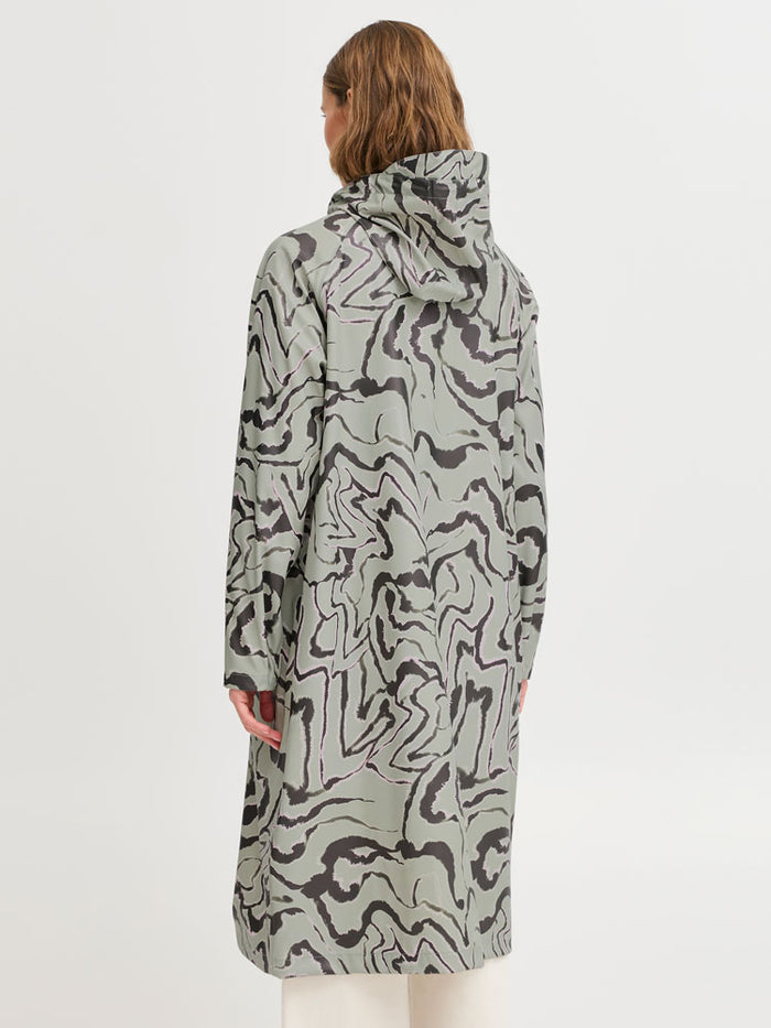 B Young ByAvan Coat Tea Abstract Animal