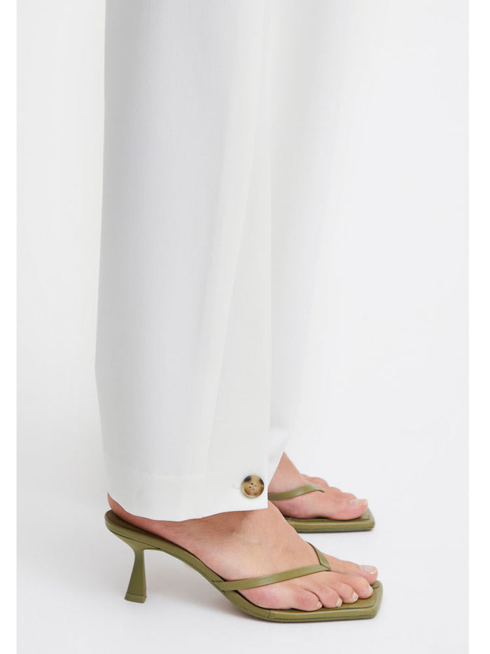 B Young ByDeceri Button Trousers Marshmallow