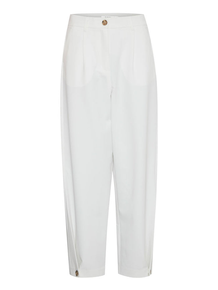 B Young ByDeceri Button Trousers Marshmallow