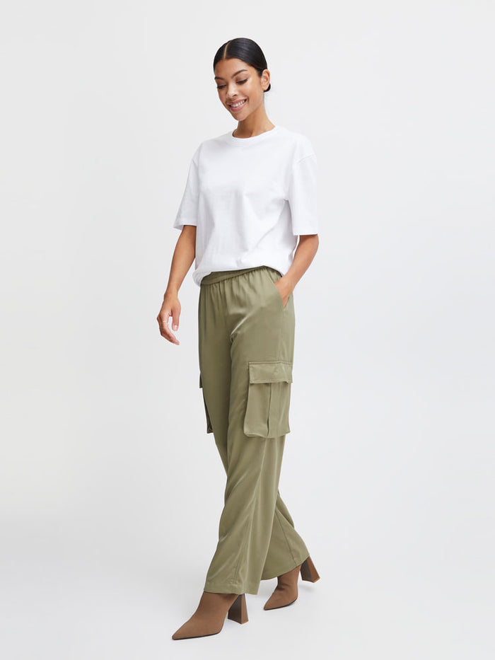 B Young ByEsto Cargo Pants Aloe