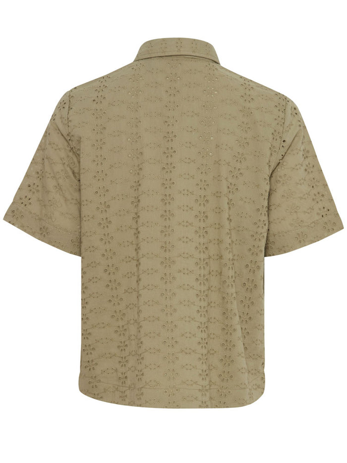 B Young ByFenni Cropped Blouse Aloe