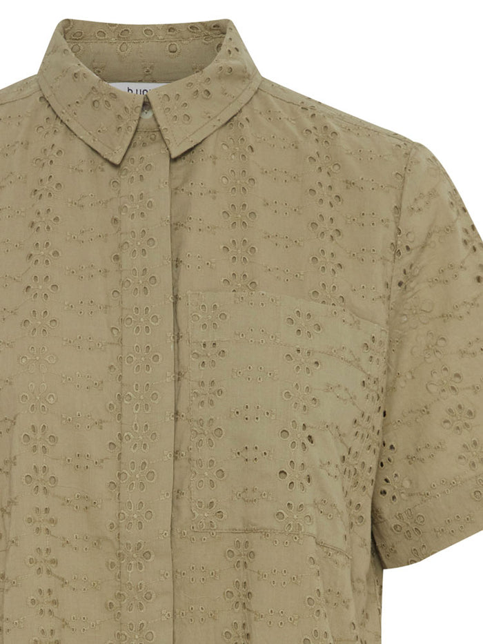 B Young ByFenni Cropped Blouse Aloe