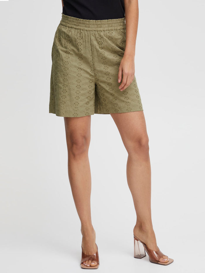 B Young ByFenni Shorts Aloe
