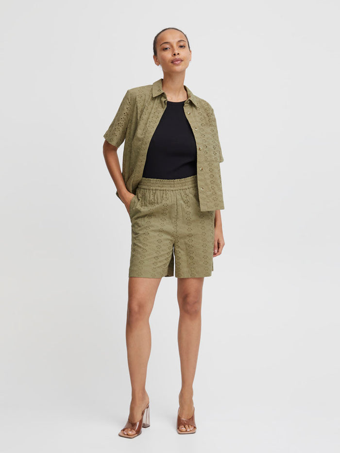 B Young ByFenni Shorts Aloe