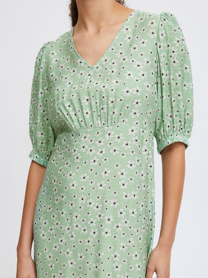 B Young ByIbano Long Dress Fair Green Flower