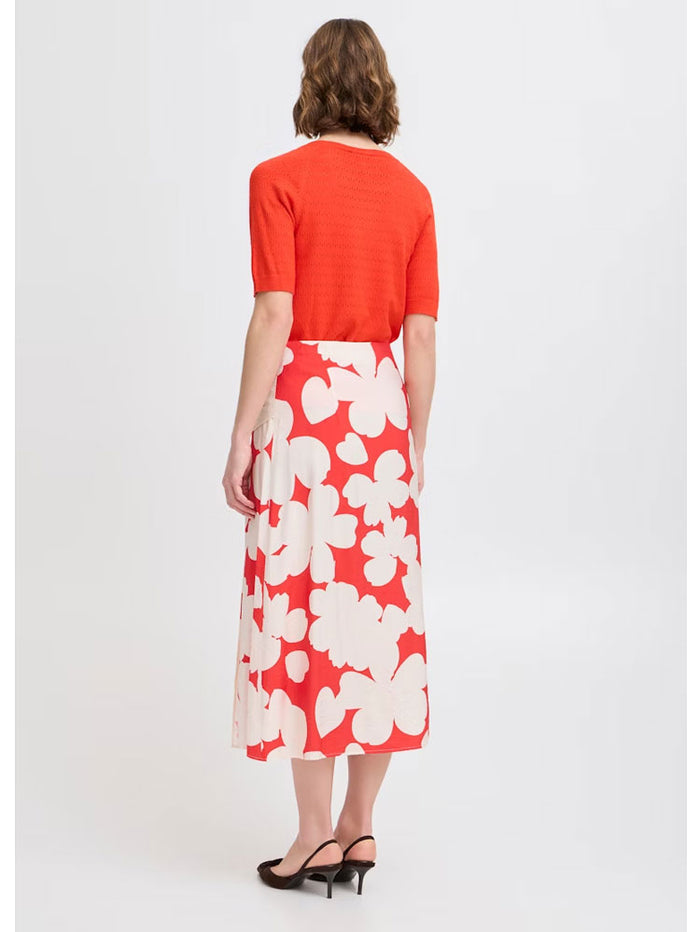 B Young ByIbine Skirt Flame Flower Mix