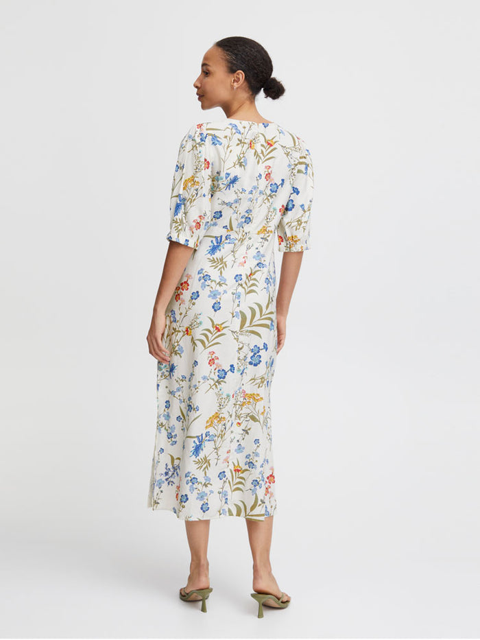 B Young ByImilda Long Dress Marshmallow Mix