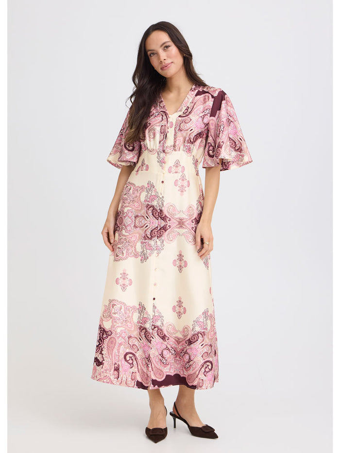 B Young ByJannike Dress Birch & Pink