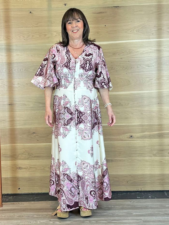 B Young ByJannike Dress Birch & Pink
