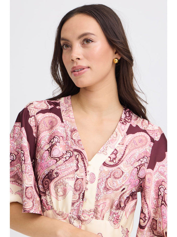 B Young ByJannike Dress Birch & Pink