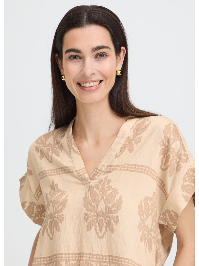 B Young ByJayce Blouse Cement