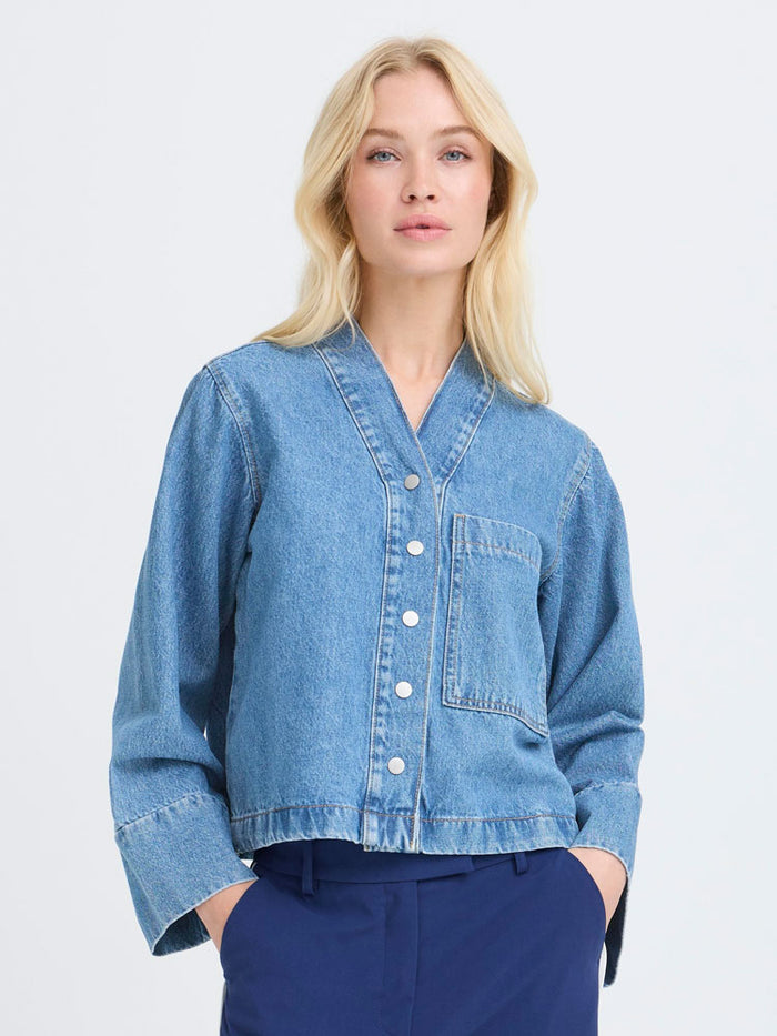 B Young ByKacila Shirt Mid Denim Blue