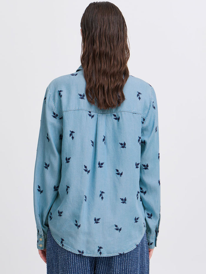 B Young ByKosmo Shirt Light Blue Denim