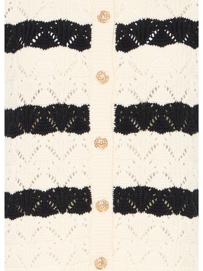 B Young ByMakenna Waistcoat Birch Stripe