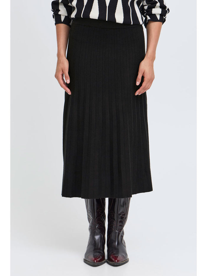 B Young ByMarlin Plisse Skirt Black