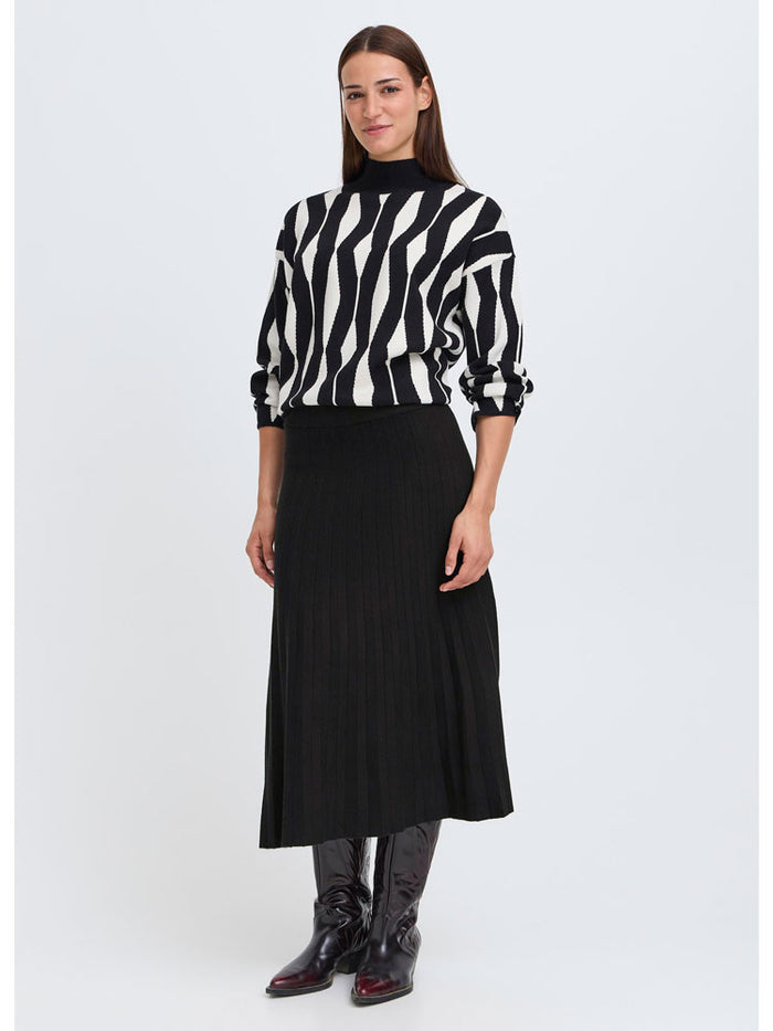 B Young ByMarlin Plisse Skirt Black