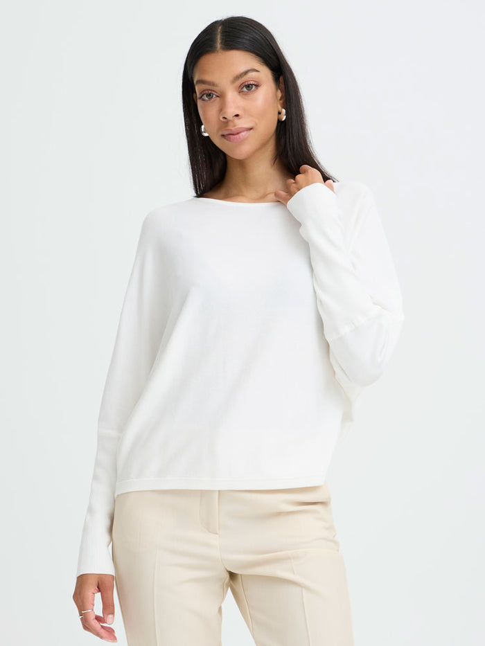 B Young ByMmorla Bat Jumper Marshmallow