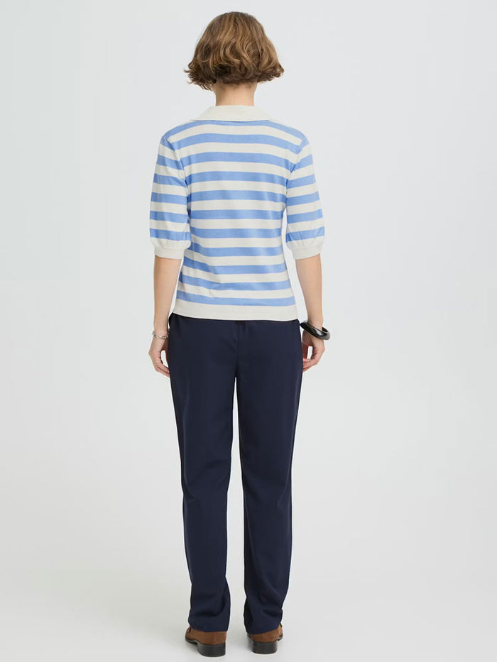 B Young ByMmorla SS Polo Della Robbia Blue Stripe