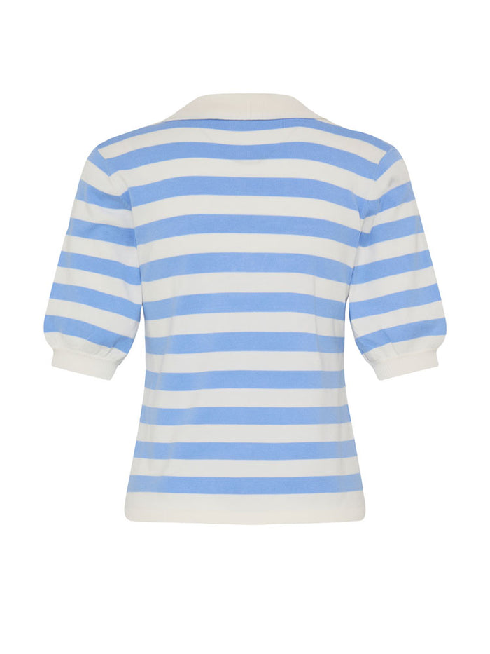 B Young ByMmorla SS Polo Della Robbia Blue Stripe