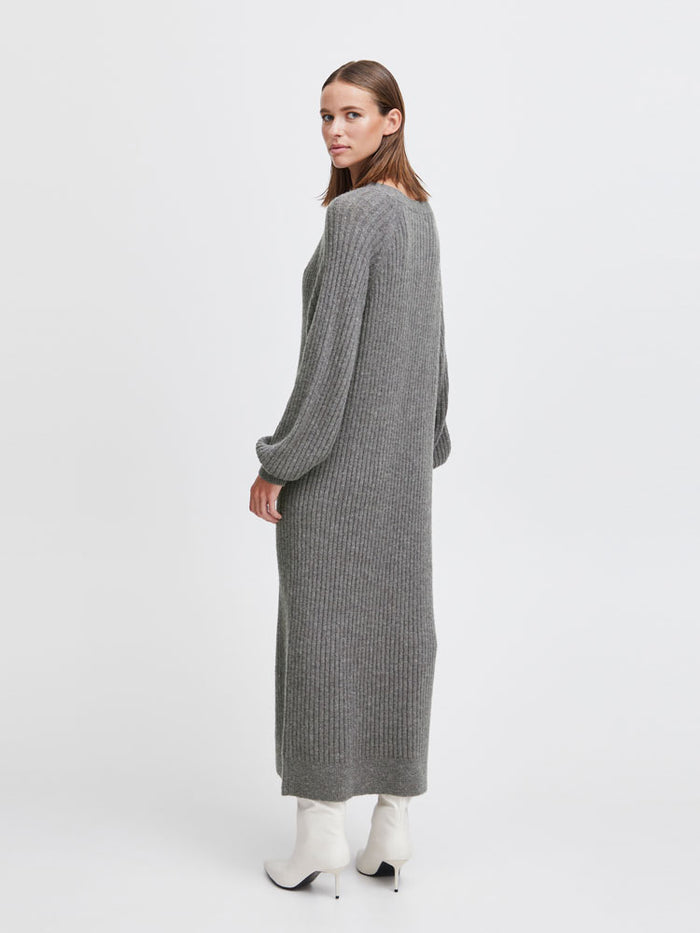 B Young ByOmartha Long Dress Mid Grey Melange
