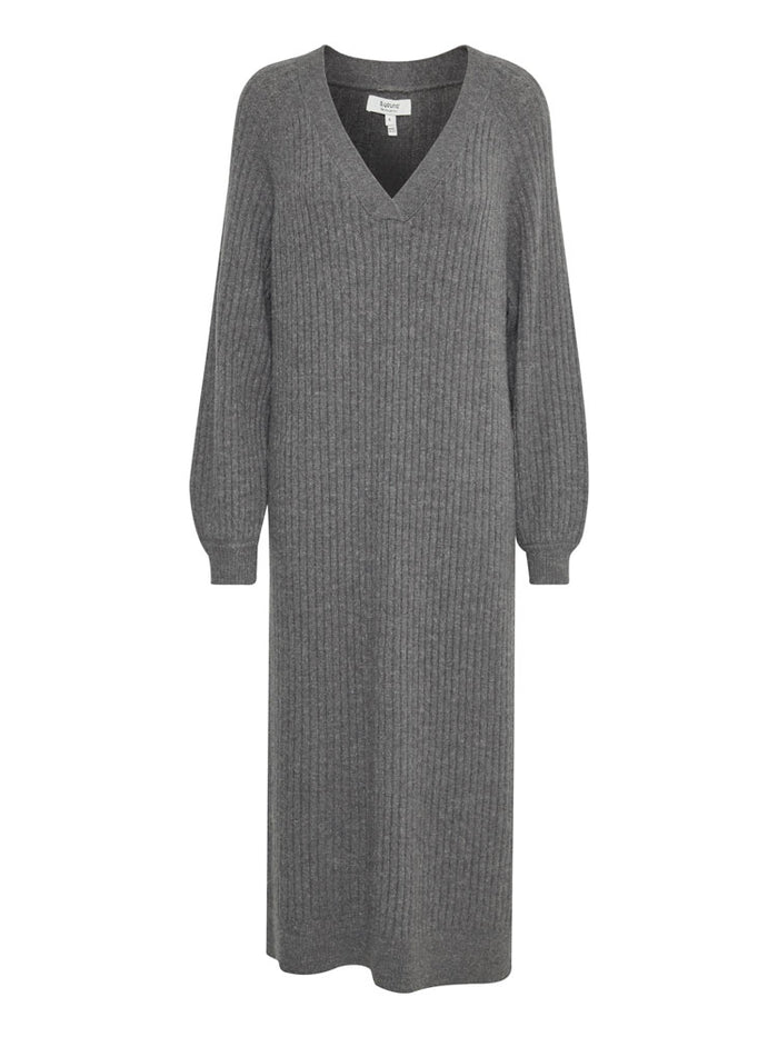 B Young ByOmartha Long Dress Mid Grey Melange