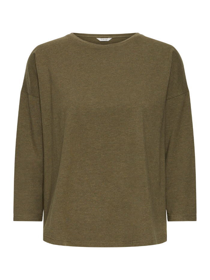 B Young ByPamila Mid Sleeve T-Shirt Olive