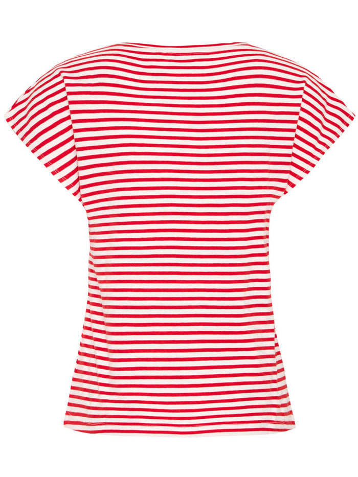 B Young ByPandinna V-Neck T-Shirt Flame