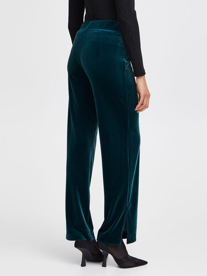 B Young ByPerlina Straight Trousers Reflecting Pond