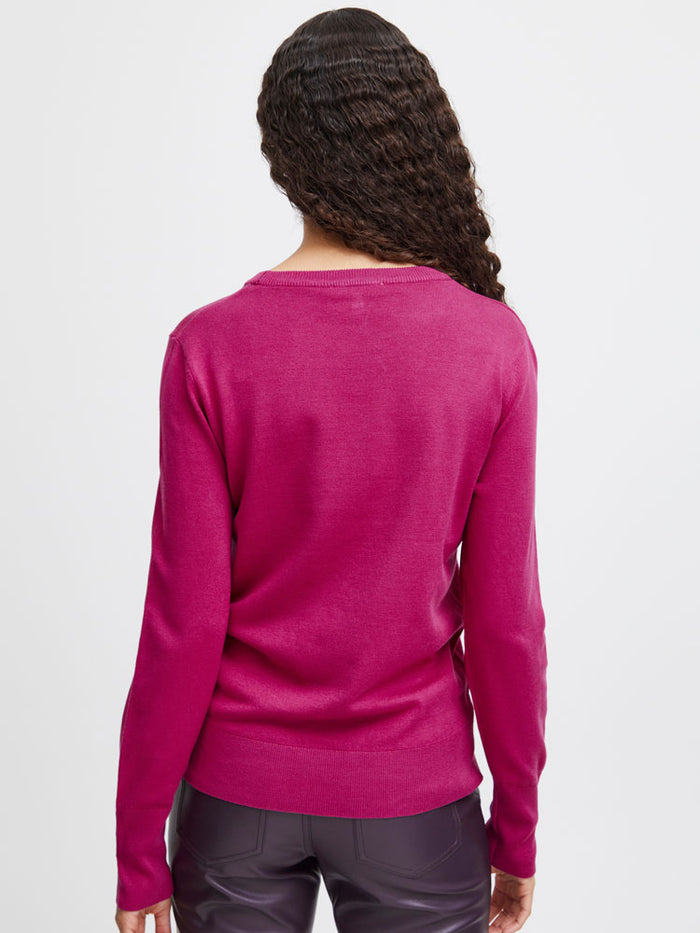 B Young ByPimba Jumper Festival Fuchsia
