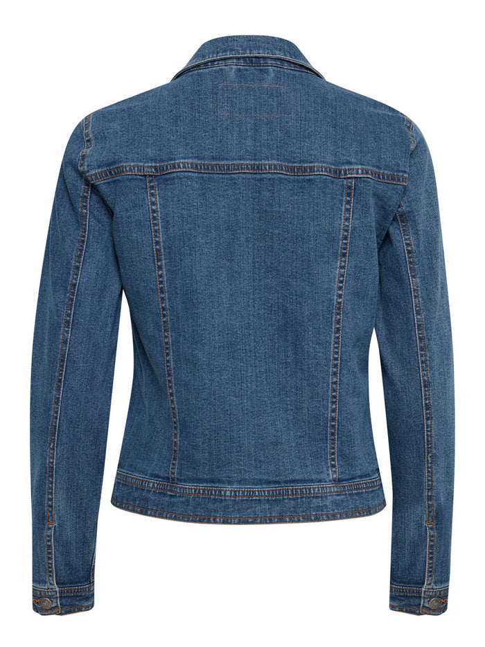 B Young ByPully Denim Jacket Mid Blue