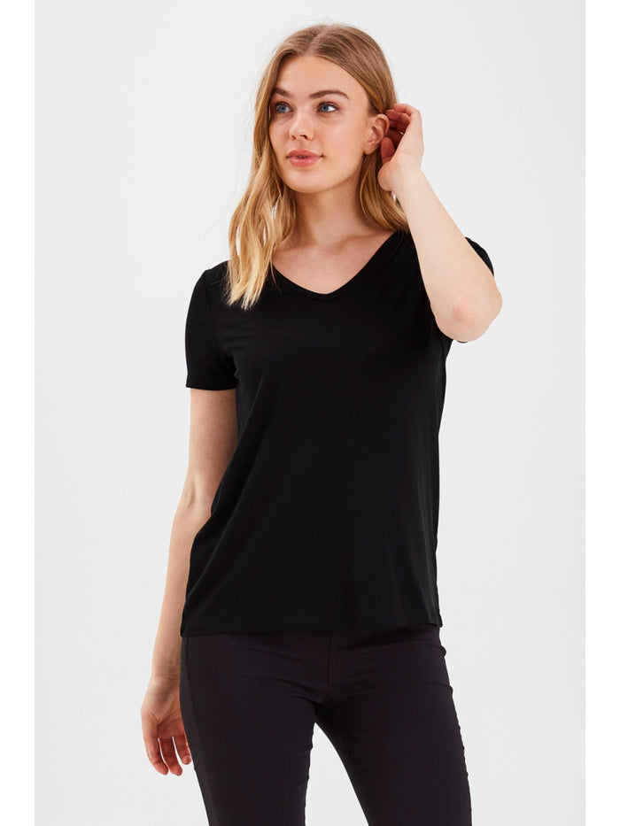 B Young ByRexima V-Neck T-Shirt Black
