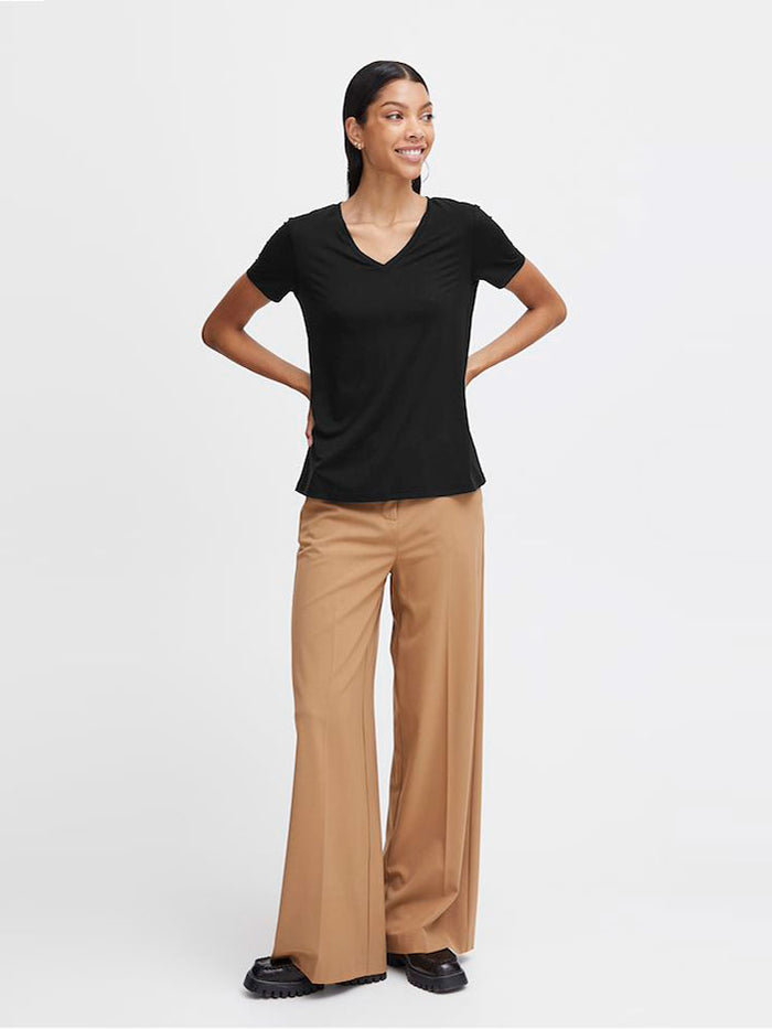 B Young ByRexima V-Neck T-Shirt Black