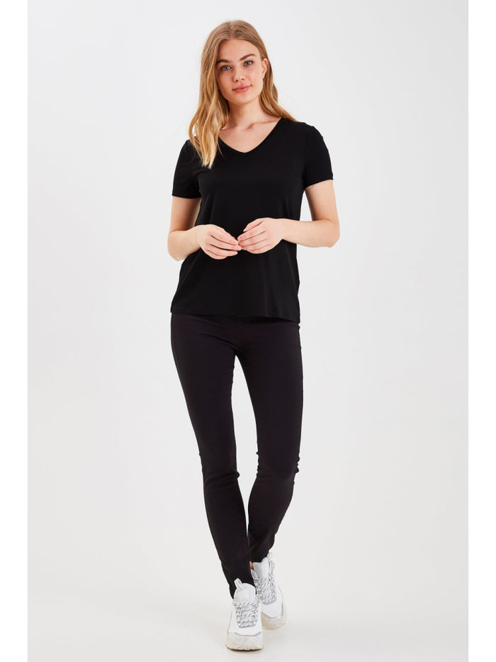 B Young ByRexima V-Neck T-Shirt Black