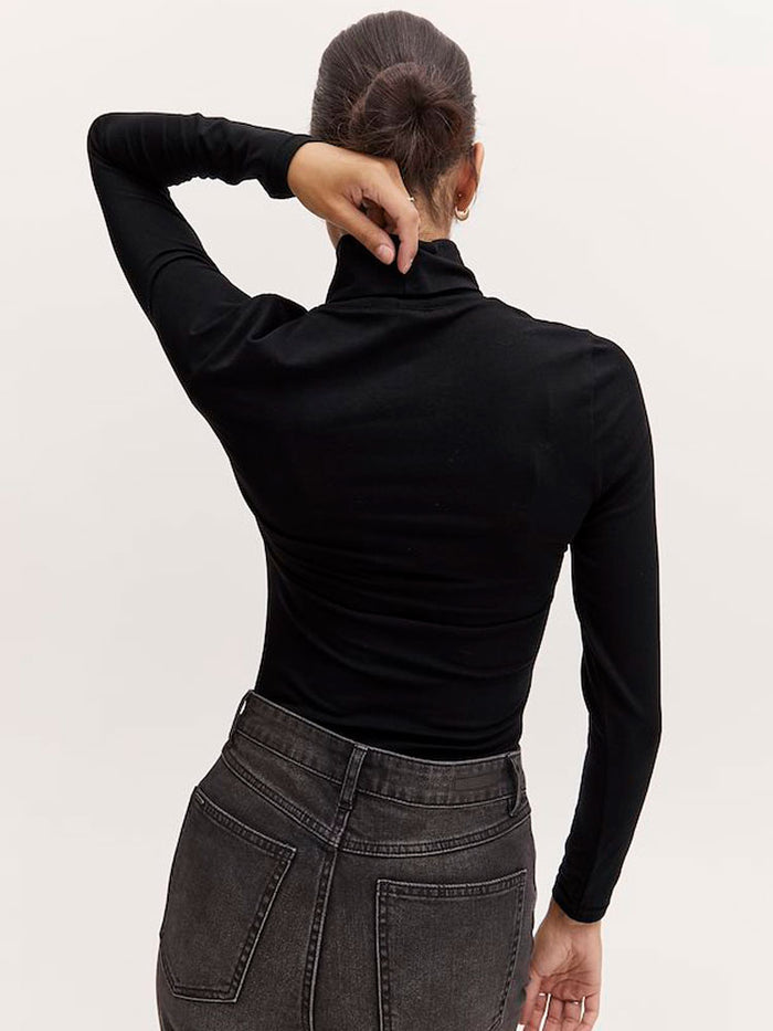 B Young Pamila Roll Neck Black