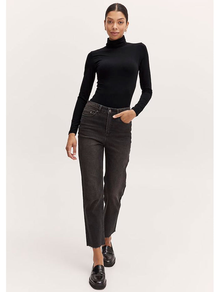 B Young Pamila Roll Neck Black