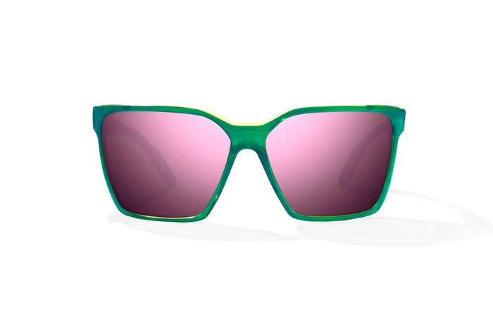 Aqua / Lt Green Gloss / Rose MIrror / Glass Lenses