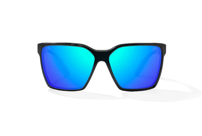 Black Gloss / Blue Mirror / Glass Lenses