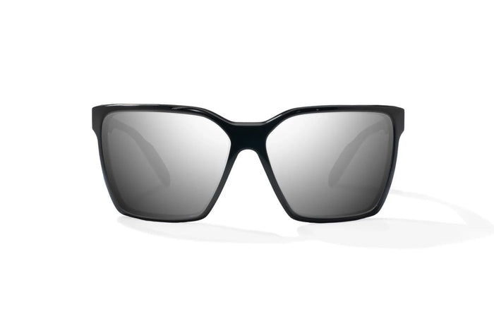 Black Gloss / Silver Mirror / Glass Lenses