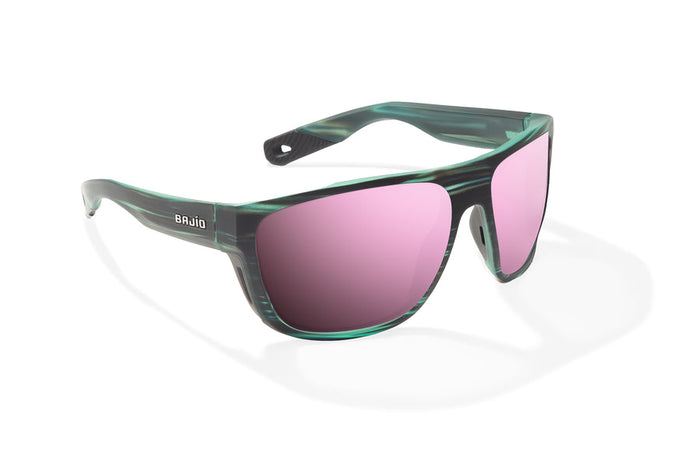 Blue Grass Matte / Rose MIrror / Glass Lenses